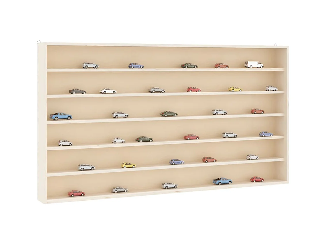 Wandkast met 6 schappen 80x8,5x55 cm