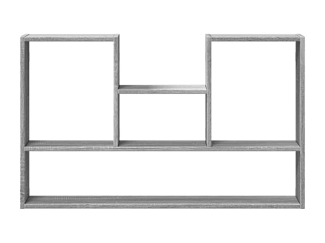 Estantería de pared madera ingeniería gris Sonoma 99x15x60 cm