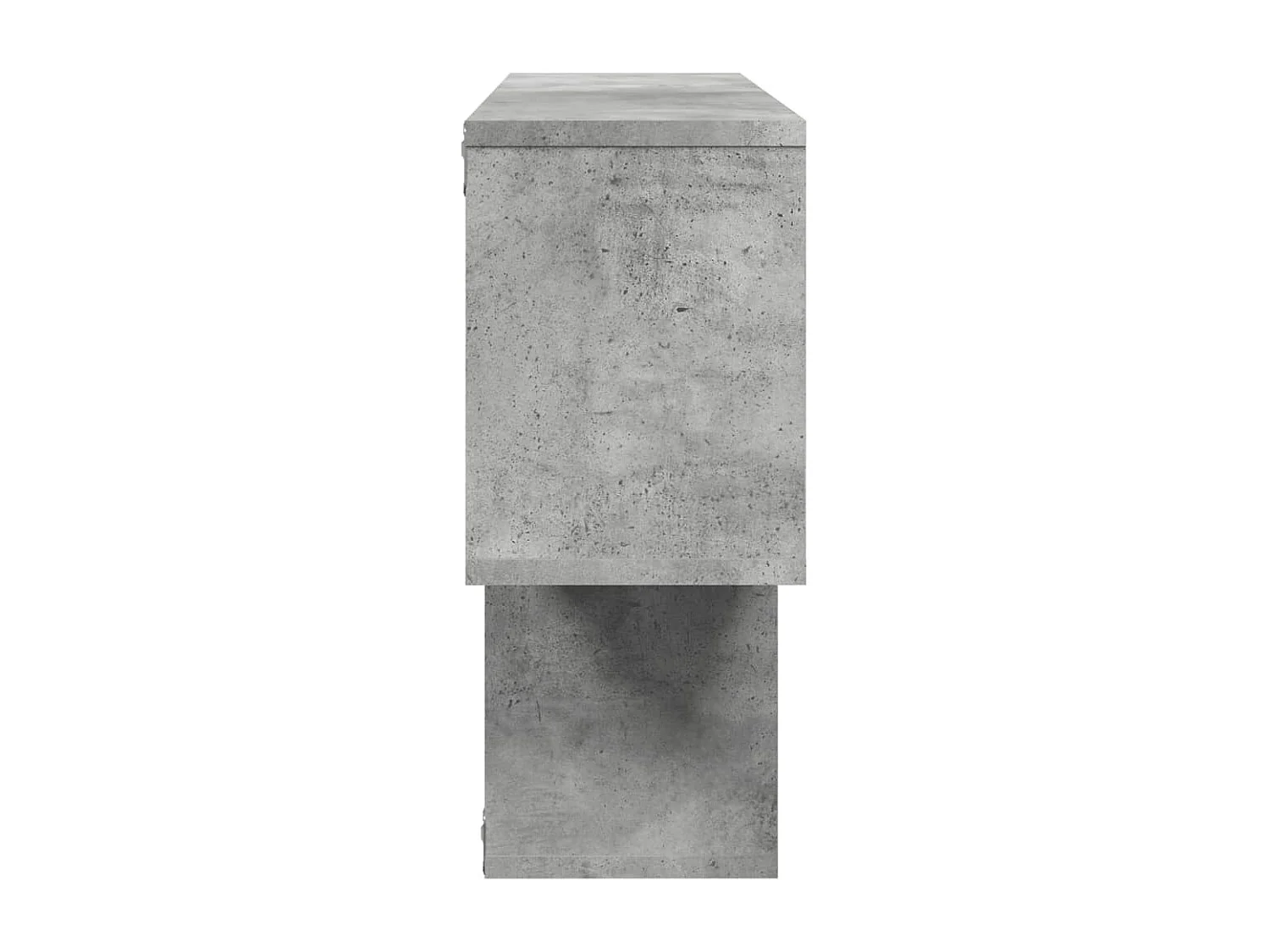 Estante de parede 100x20x53 cm derivados madeira cinza cimento