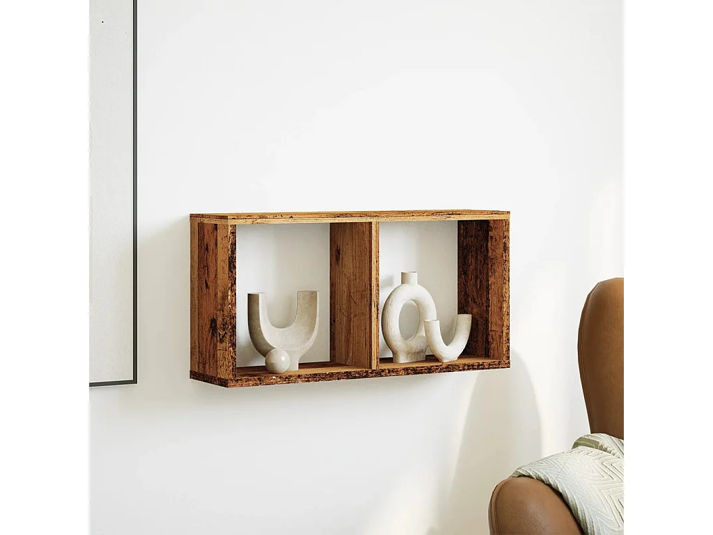 Armoire murale 60x16x30 cm vieux bois bois d'ingénierie