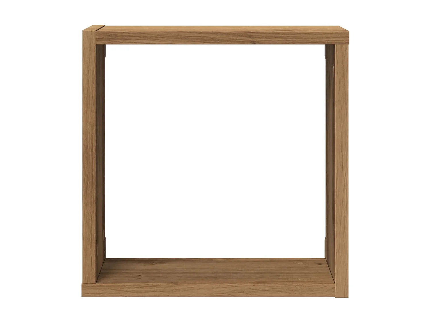 Estantes cubo de pared 4 uds madera roble artisan 30x15x30 cm