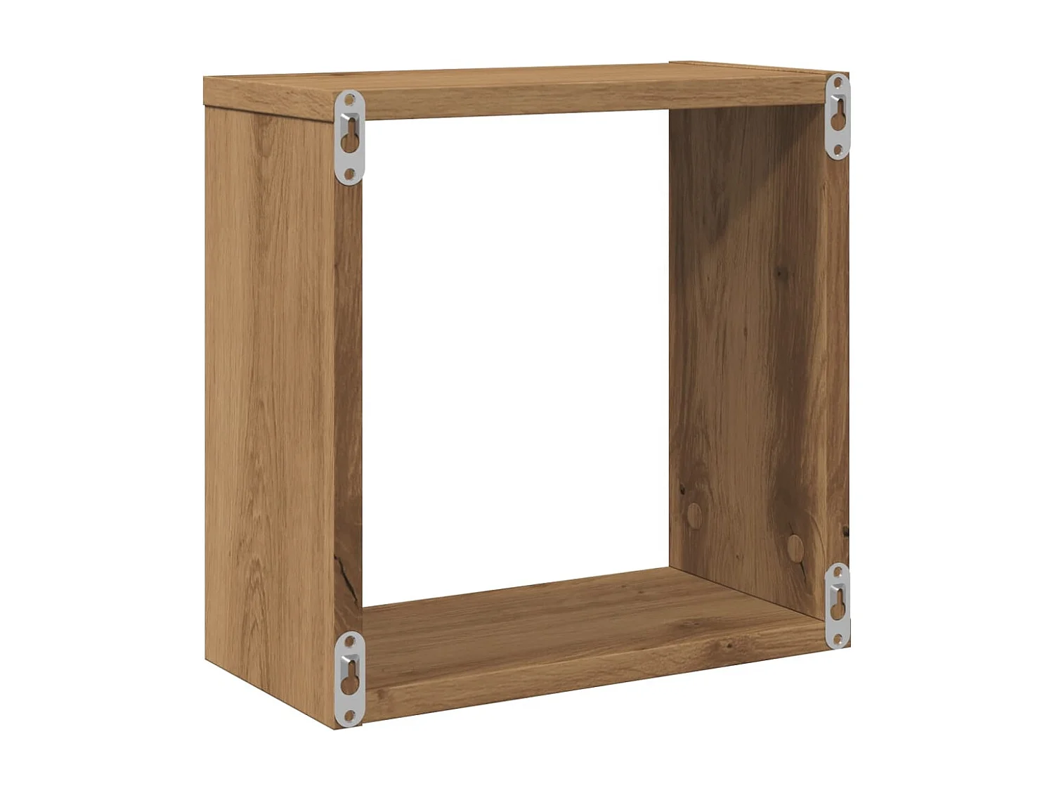 Étagères cube murales 4 pcs chêne artisanal bois d'ingénierie