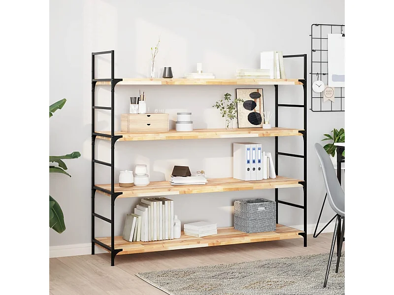 Schweberegale 3 Stk. 140x40x4 cm Massivholz Akazie Unbehandelt