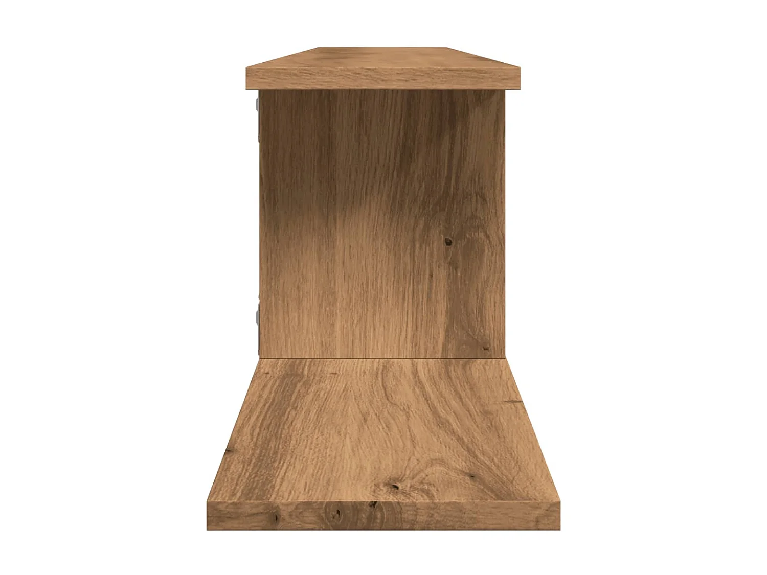 Étagère TV murale chêne artisanal 125x18x23cm bois d'ingénierie