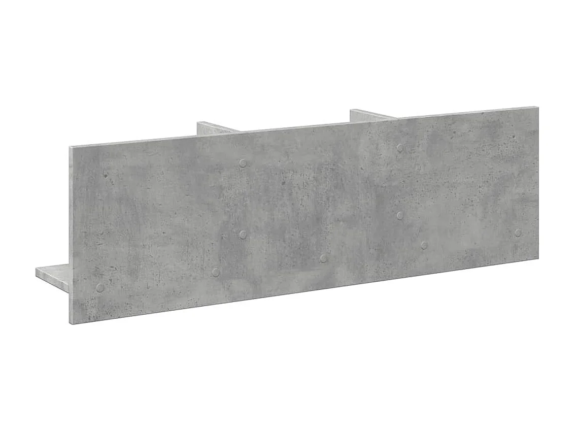 Mueble de pared madera ingeniería gris hormigón 100x16,5x30 cm