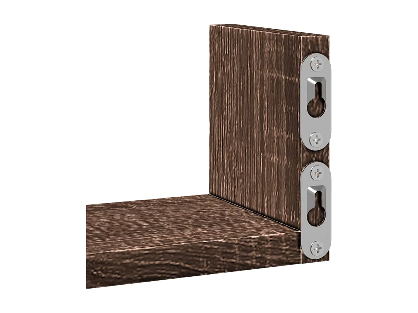 Prateleiras de parede 3 pcs derivados madeira carvalho castanho