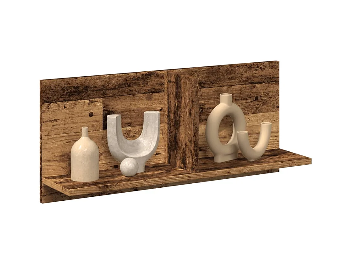 Mobile a Parete 70x16,5x30 cm Legno Antico in Legno Multistrato