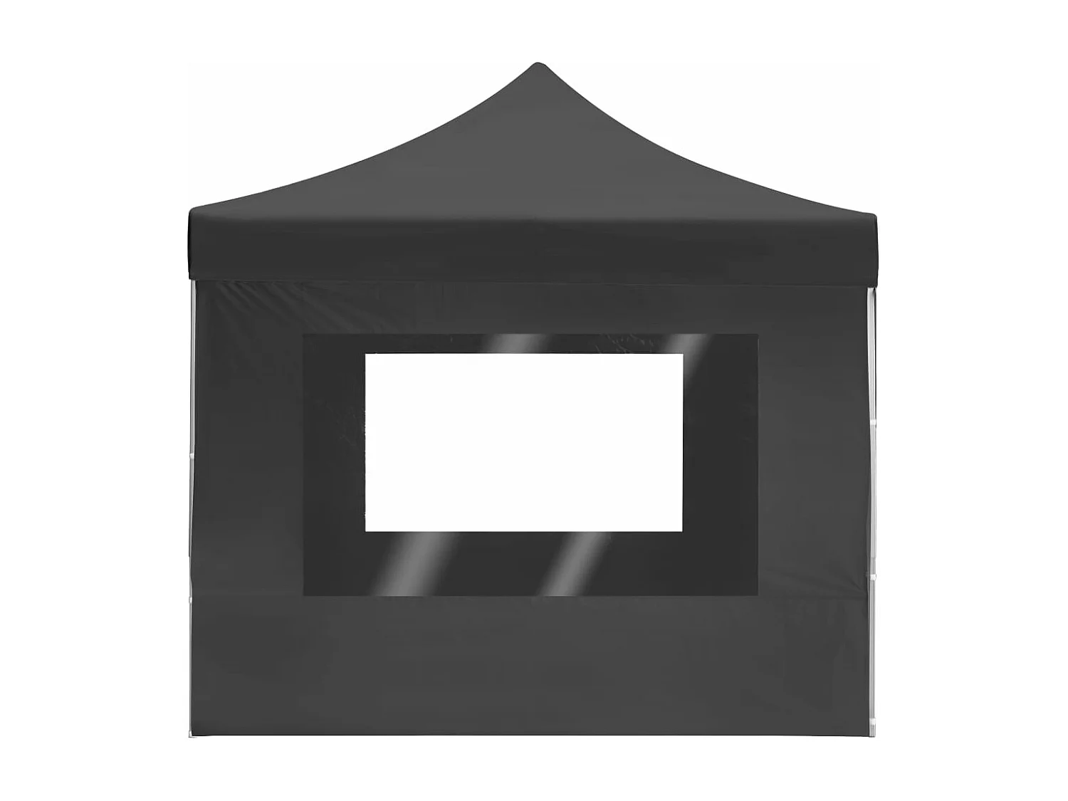 Profi-Partyzelt Faltbar mit Wänden Aluminium 4,5×3m Anthrazit