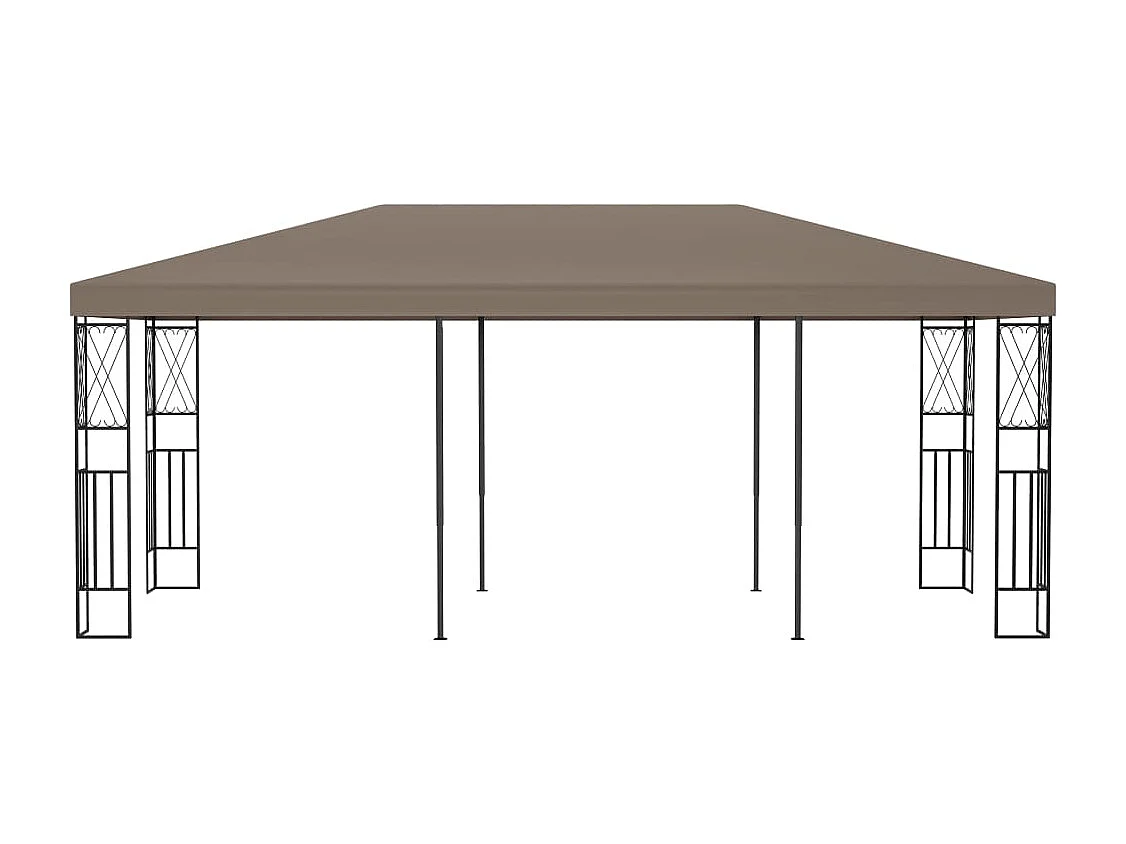 Belvédère 6x3 m Taupe Tissu