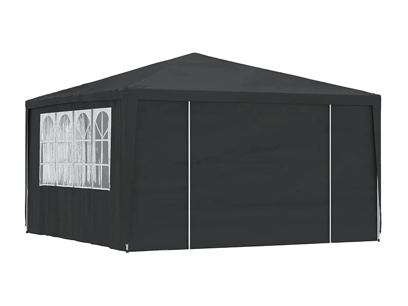 Carpa profesional para fiestas con paredes verde 90 g/m² 4x4 m