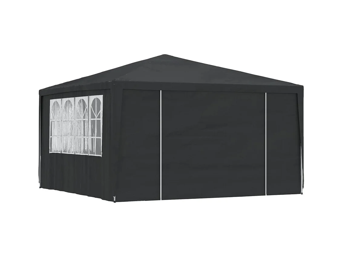 Tente de réception et parois latérales 4x4 m Vert 90 g/m²