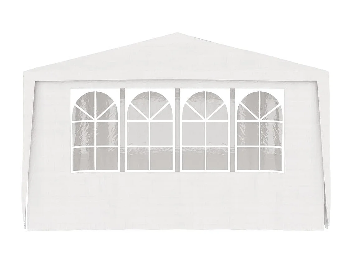 Tente de réception et parois latérales 4x6 m Blanc 90 g/m²