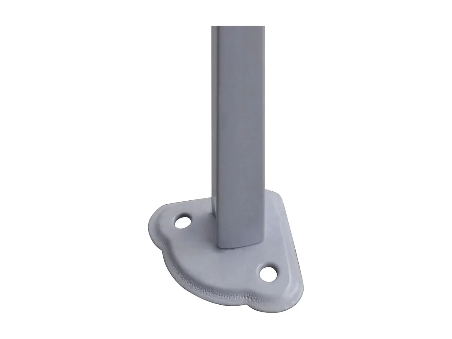 Tente de réception pliable avec 2 parois 3x3 m Acier Blanc