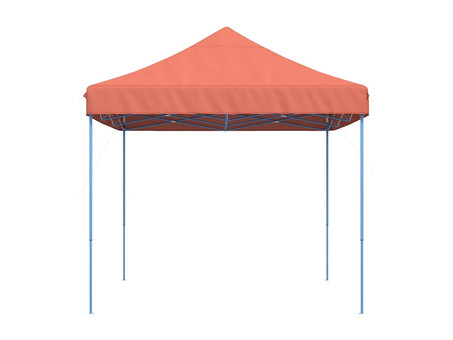Tente réception pliable escamotable terre cuite 410x279x315 cm