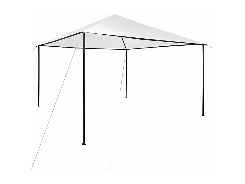 Gazebo da Giardino 4x4x3 m Bianco 180 g/m²