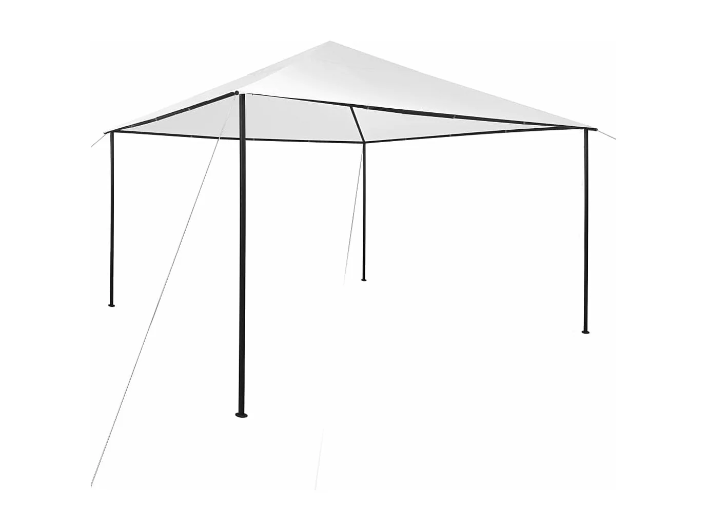 Tonnelle 4x4x3 m Blanc 180 g/m²