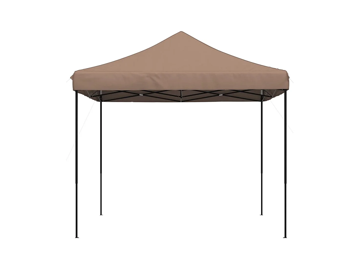 Tente de réception pliable escamotable marron 292x292x315 cm