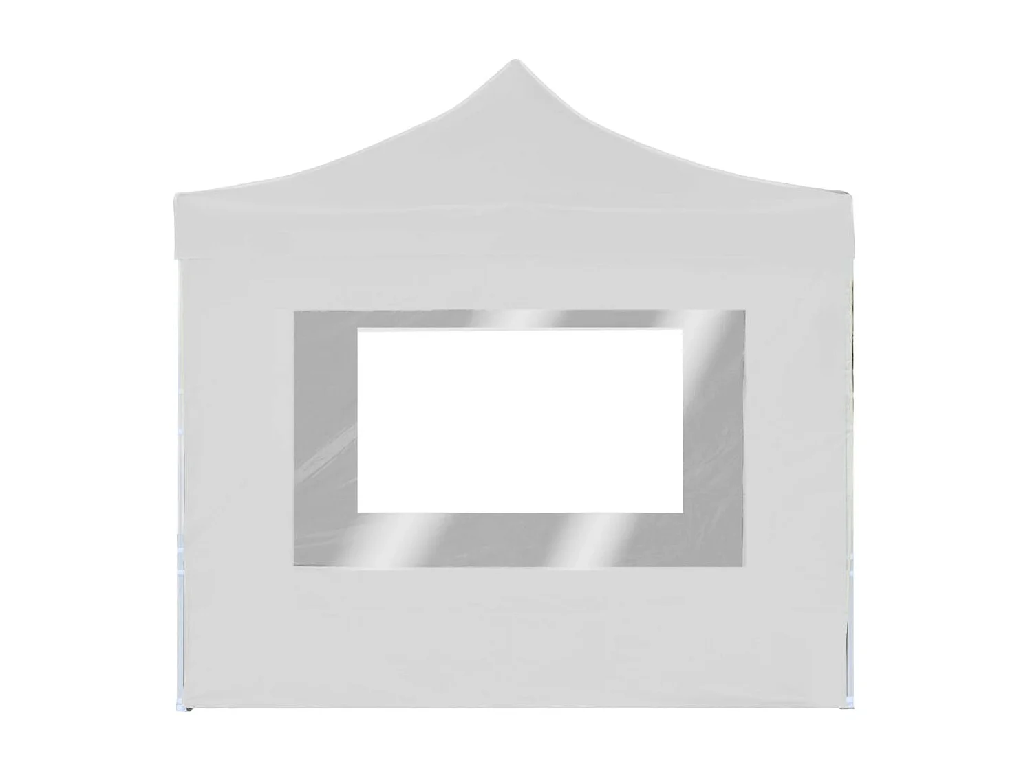 Gazebo Pieghevole con Pareti in Alluminio 3x3 m Bianco