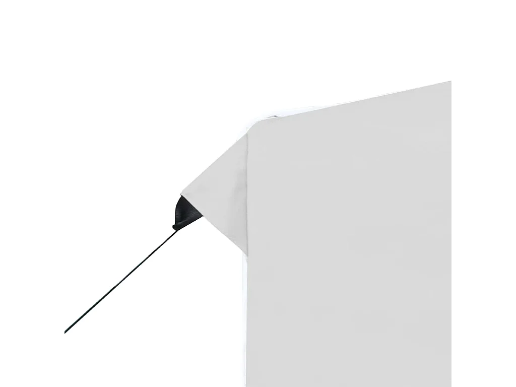 Gazebo Pieghevole con Pareti in Alluminio 3x3 m Bianco