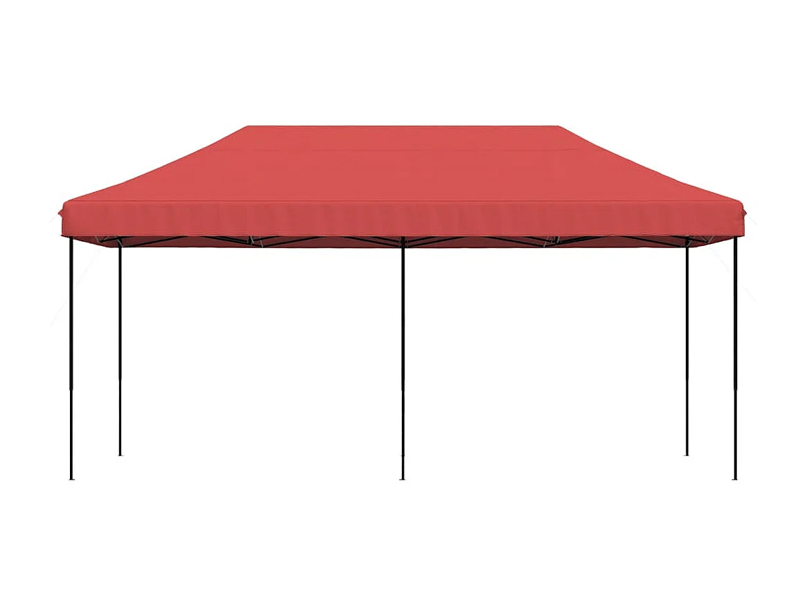 Tente de réception pliable escamotable bordeaux 580x292x315 cm