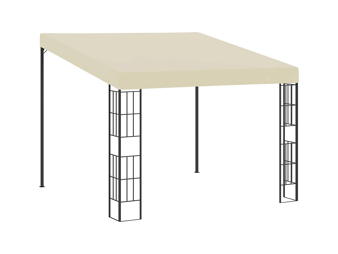 Belvédère mural 3x3 m Crème Tissu