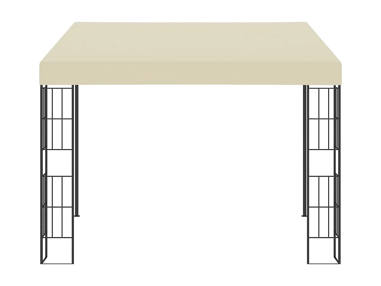 Belvédère mural 3x3 m Crème Tissu