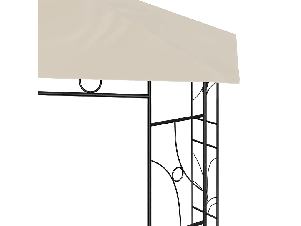 Cenador color crema 3x3x2,7 m 160 g/m²