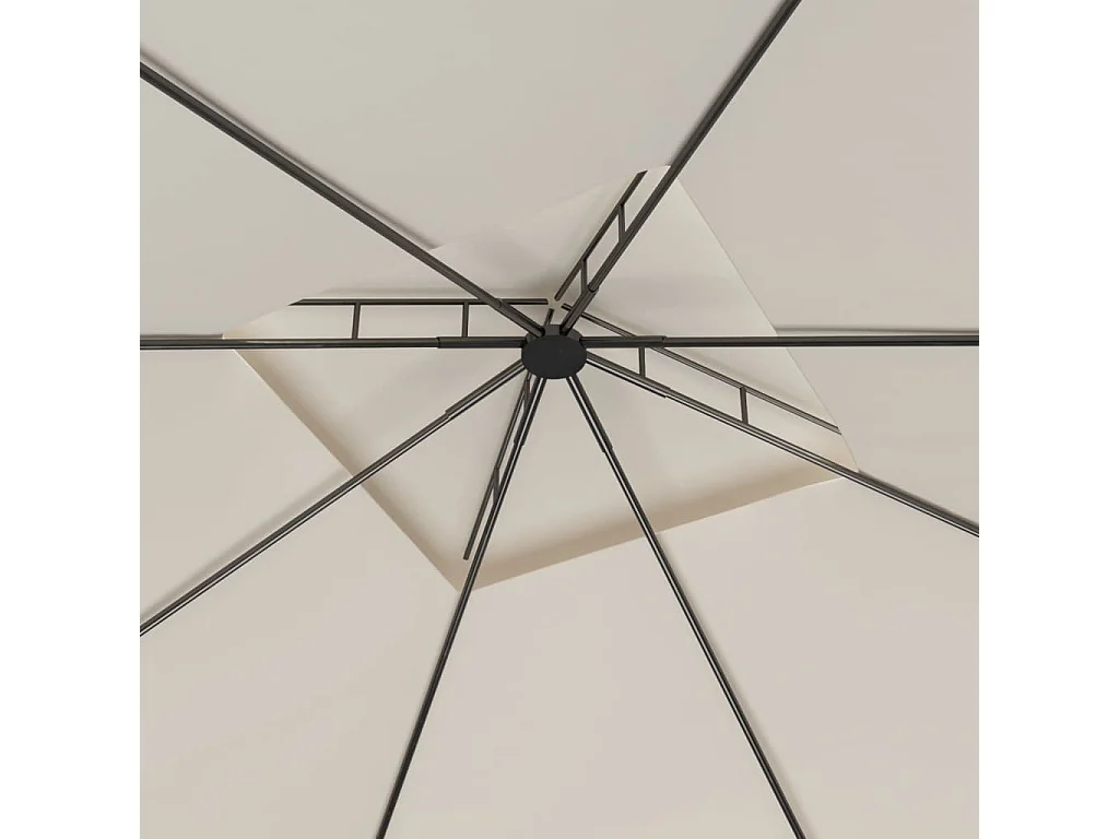 Belvédère 3x3x2,7 m Crème 160 g/m²