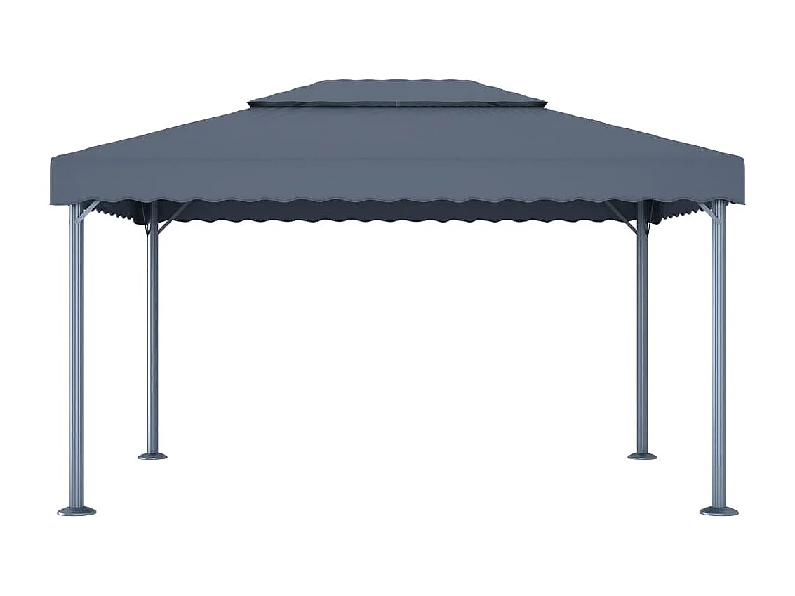 Tonnelle 400x300 cm Anthracite Aluminium