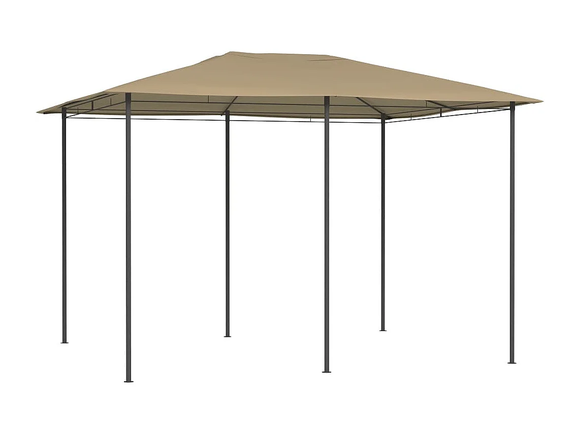 Belvédère 3x4x2,6 m Taupe 160 g/m²