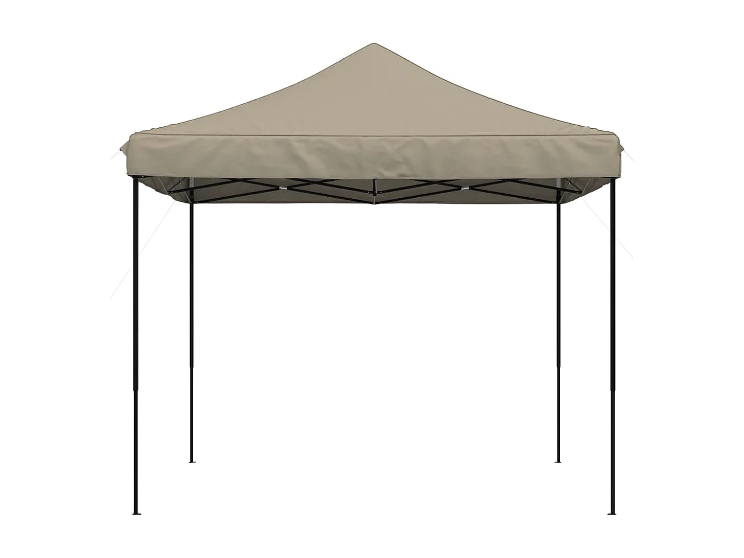 Tente de réception pliable escamotable taupe 292x292x315 cm