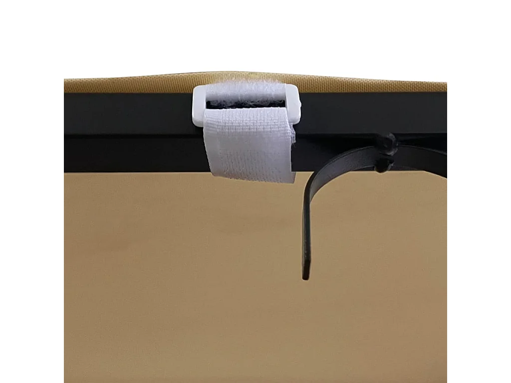 Auvent taupe 4x3 m 180 g/m² tissu et acier