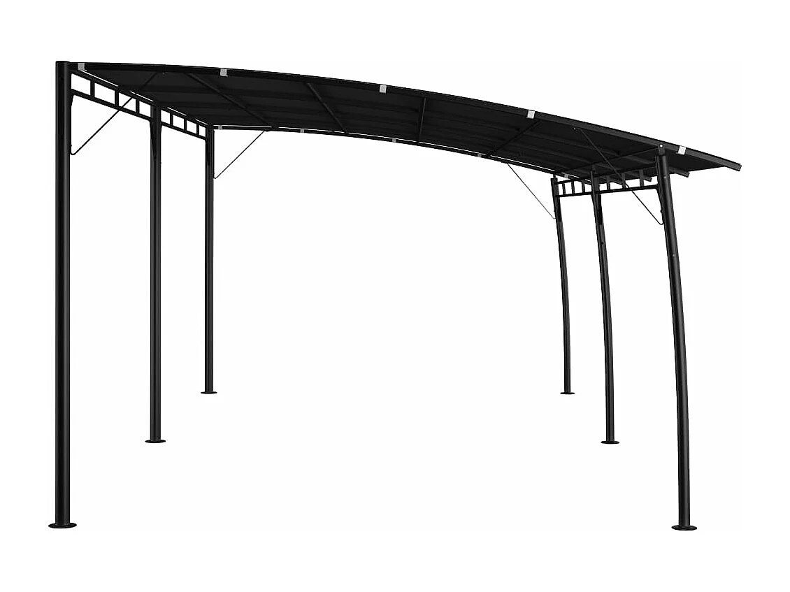 Auvent pare-soleil de jardin 6x3x2,55 m Anthracite