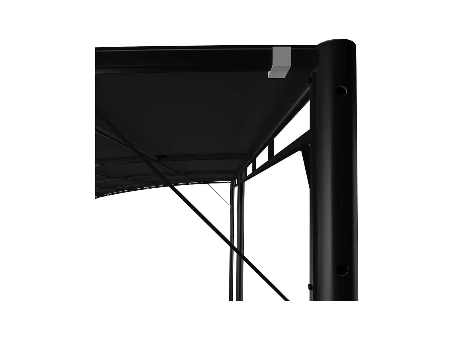 Auvent pare-soleil de jardin 6x3x2,55 m Anthracite