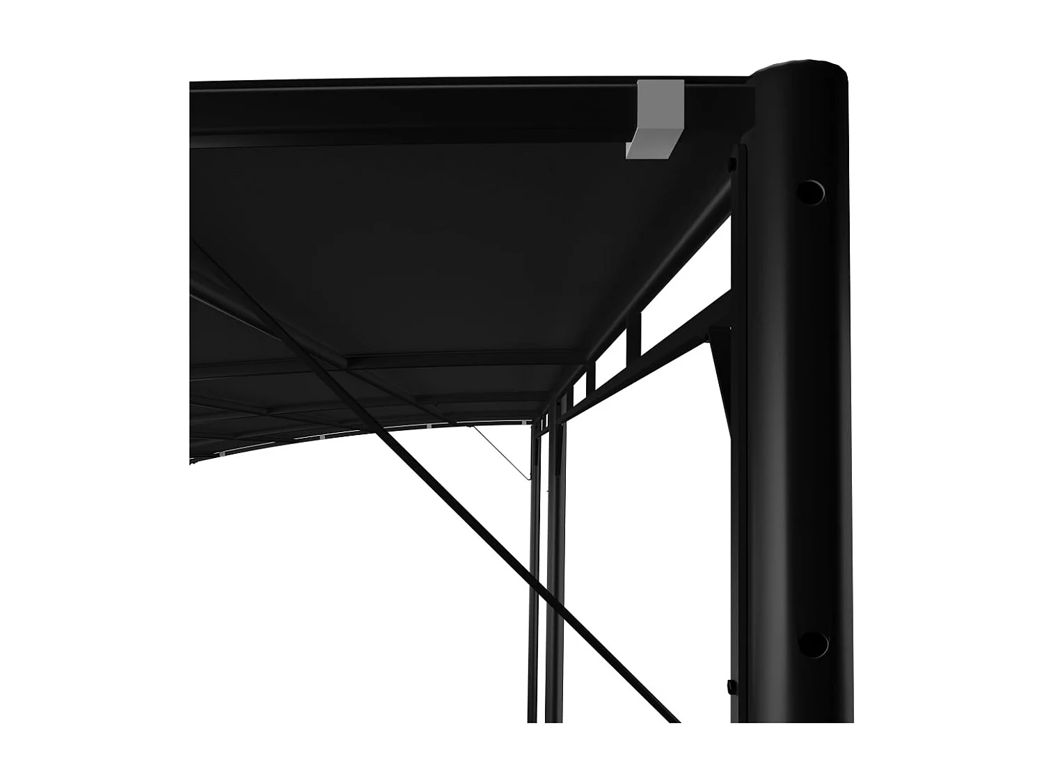 Auvent pare-soleil de jardin 6x3x2,55 m Anthracite