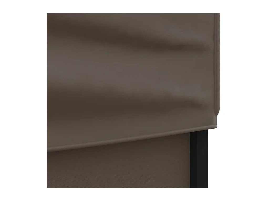 Tente de réception pliable avec parois Taupe 2x2 m