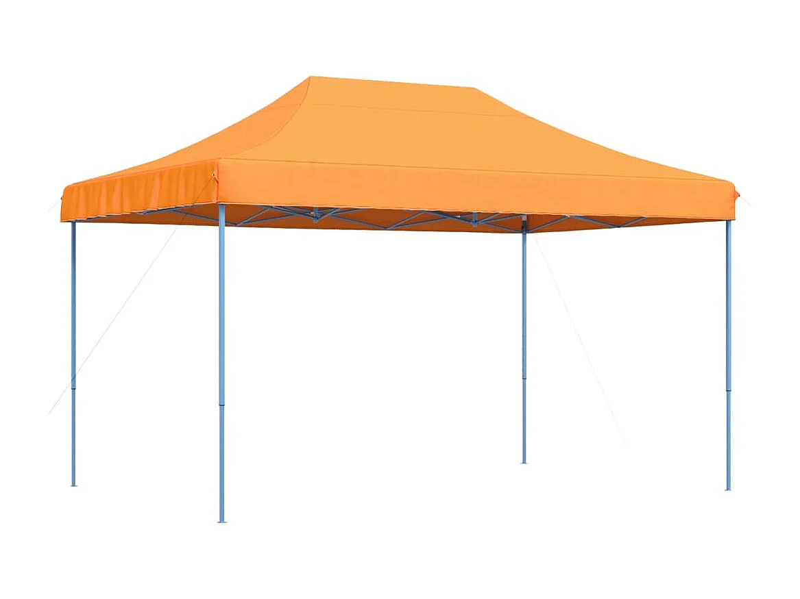 Tente de réception pliable escamotable orange 440x292x315 cm