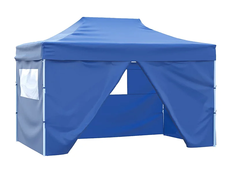 Carpa pleglable Pop-up con 4 paredes 3x4,5 m azul