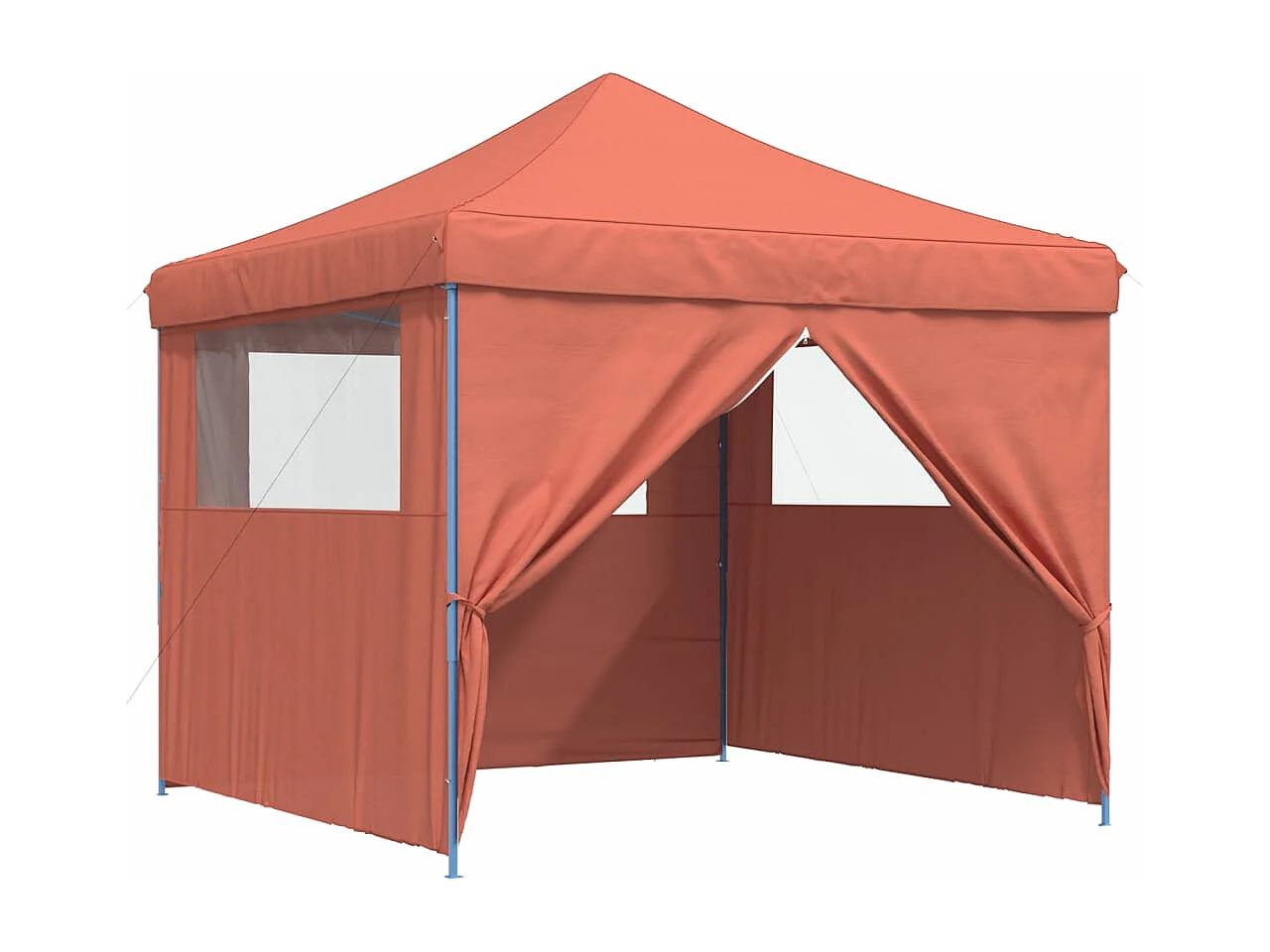 Tienda de fiesta plegable Pop-Up 4 paredes laterales terracota