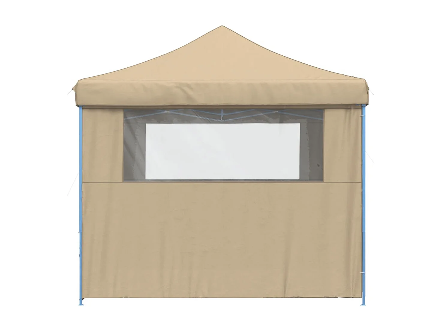 Tente de réception pliable escamotable avec 4 parois latérales