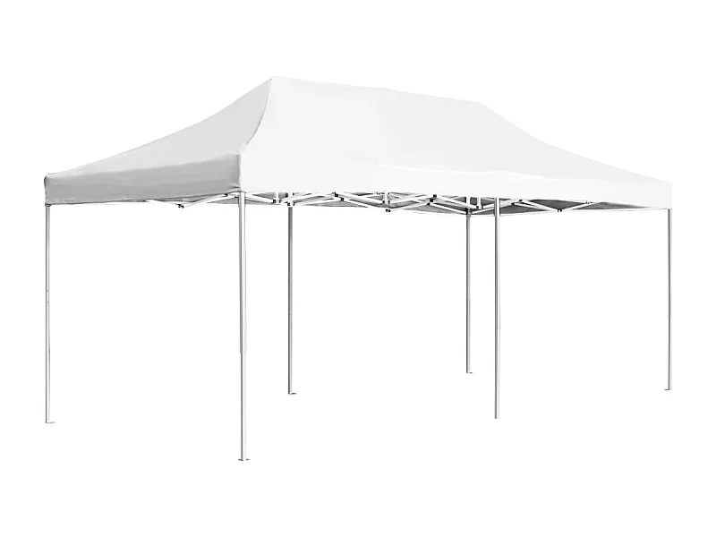 Carpa plegable profesional de aluminio blanco 6x3 m