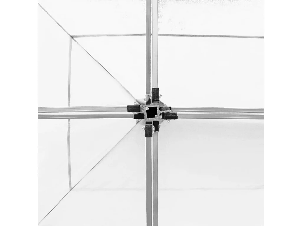 Carpa plegable profesional de aluminio blanco 6x3 m