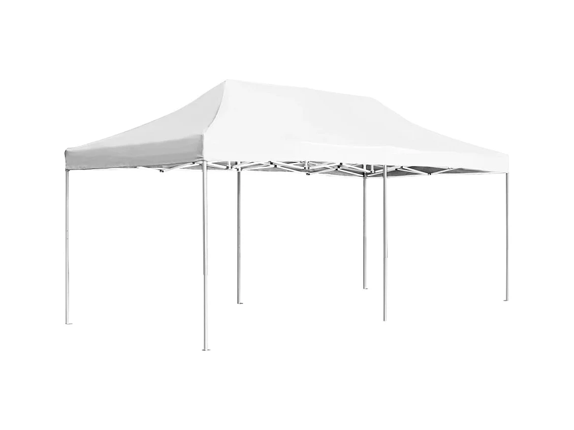 Partytent professioneel inklapbaar 6x3 m aluminium wit