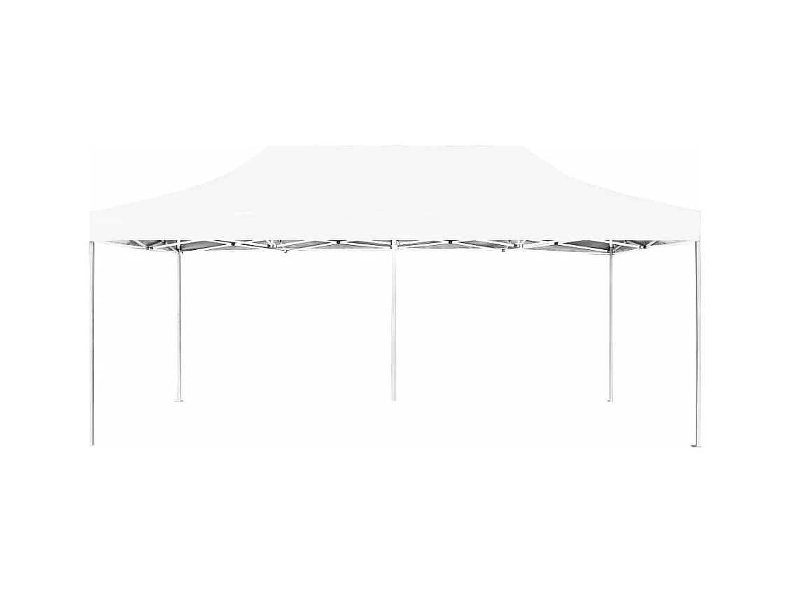 Gazebo Professionale Pieghevole Alluminio 6x3 m Bianco