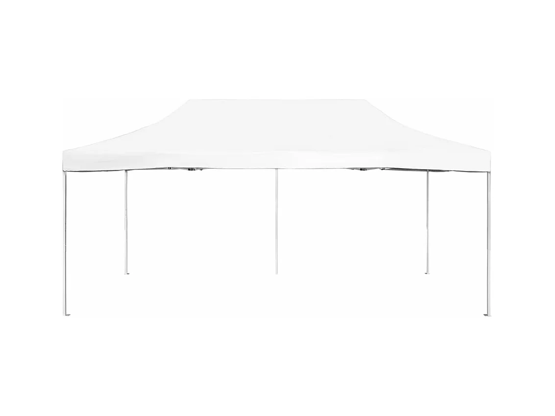 Gazebo Professionale Pieghevole Alluminio 6x3 m Bianco