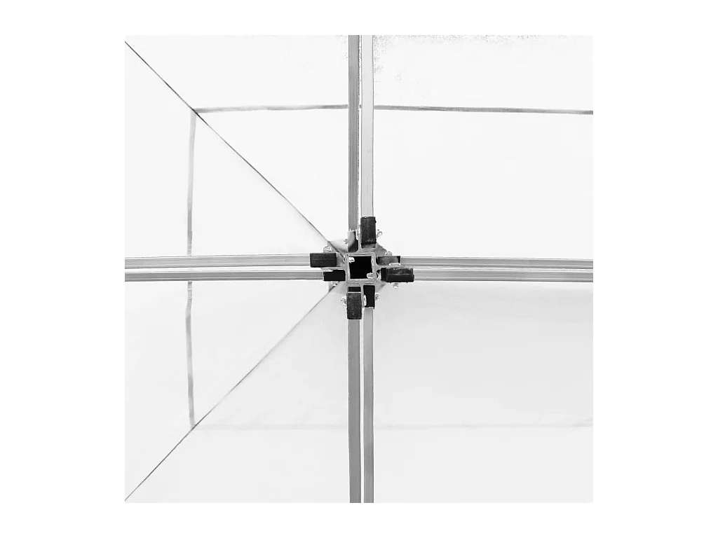 Gazebo Professionale Pieghevole Alluminio 6x3 m Bianco
