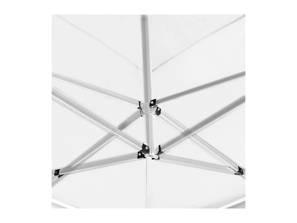 Gazebo Professionale Pieghevole Alluminio 6x3 m Bianco