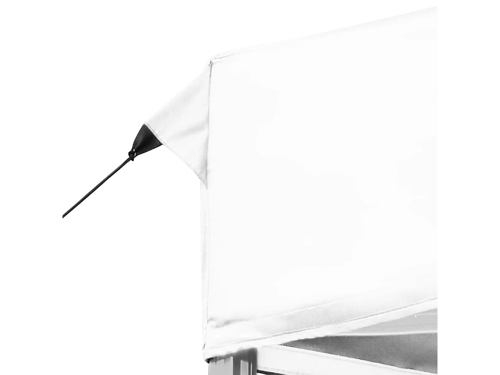 Tente de réception pliable Aluminium 6 x 3 m Blanc