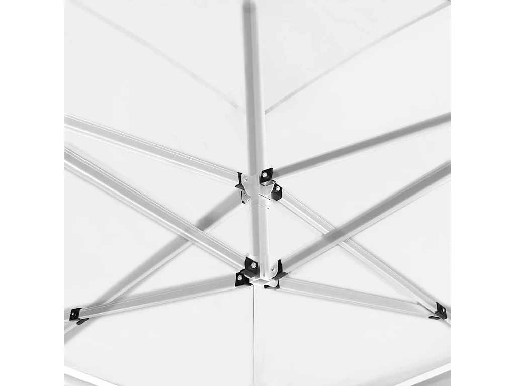 Tente de réception pliable Aluminium 6 x 3 m Blanc