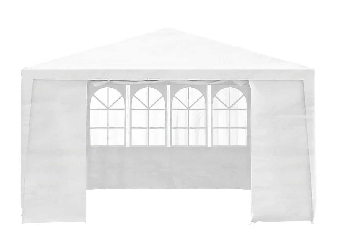 Gazebo Professionale con Pareti 4x4 m Bianco 90 g/m²